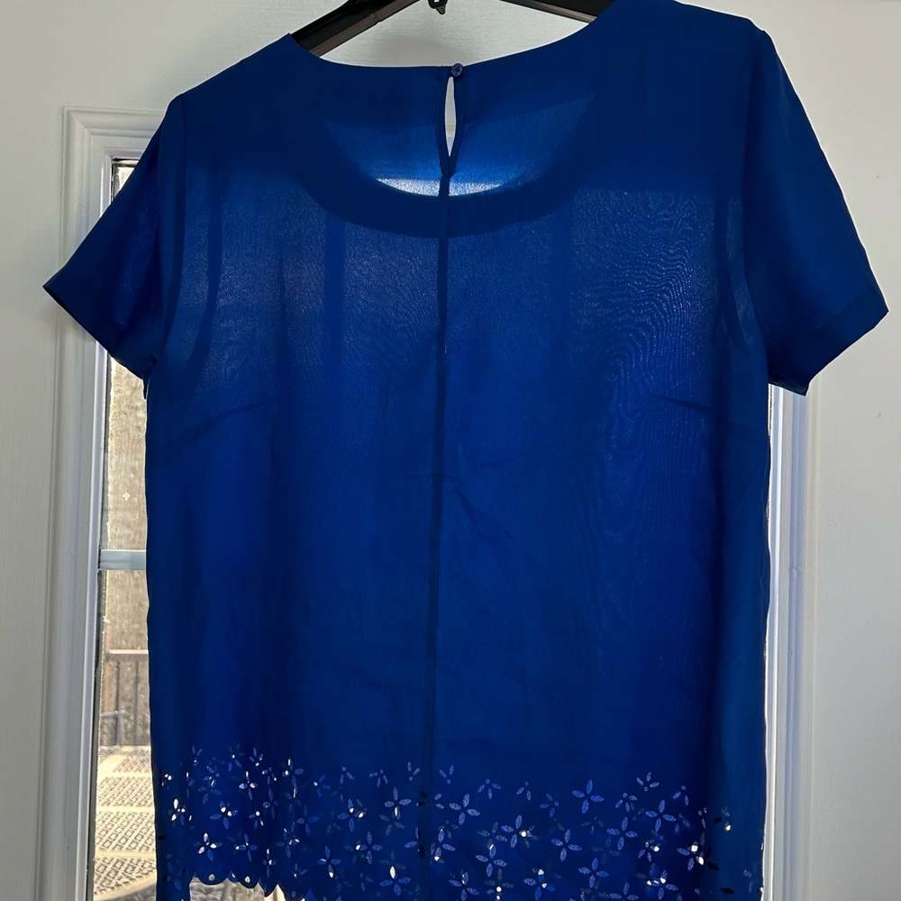 JCrew Cutout Blouse Size M - Picture 2 of 4